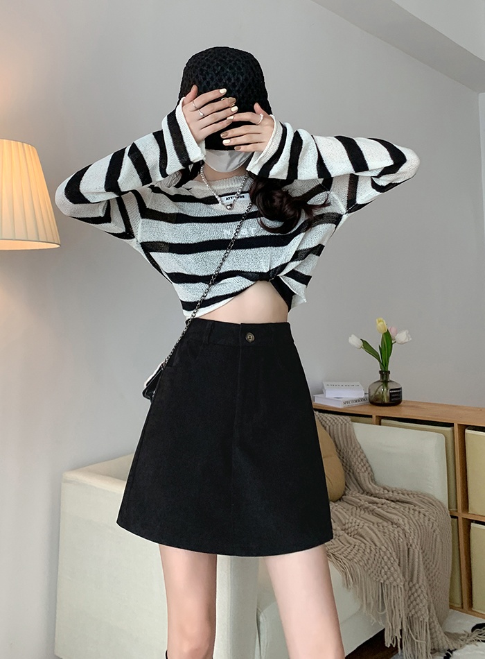 Korean style pants sueding culottes for women