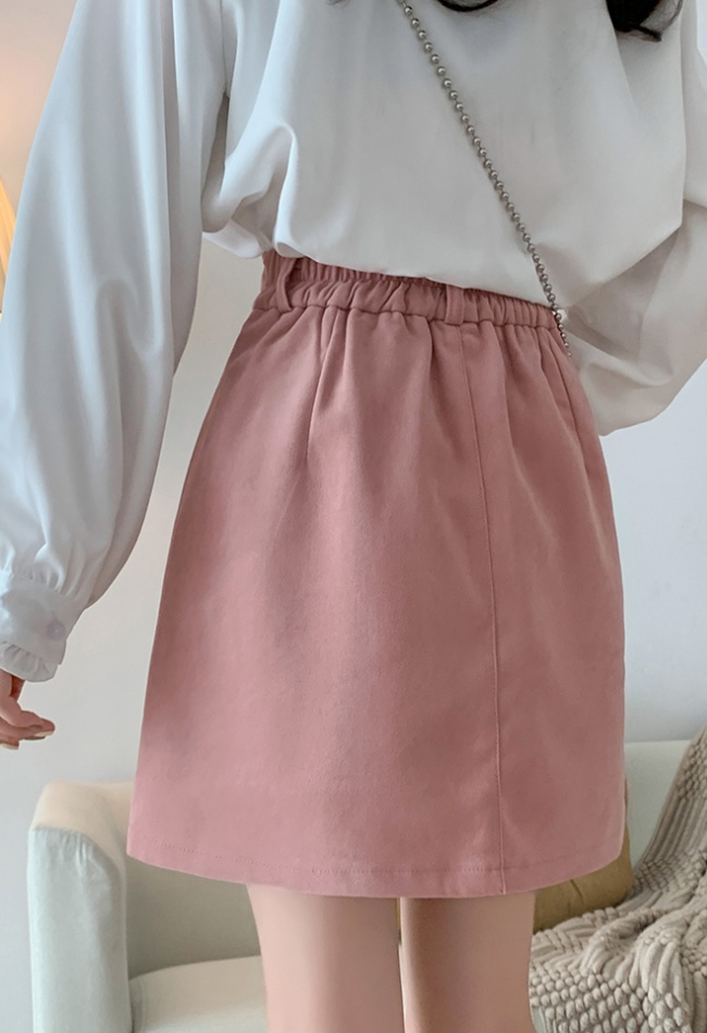 Korean style pants sueding culottes for women