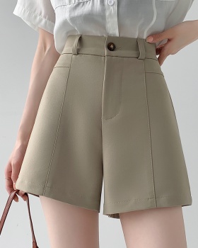 Summer gray business suit loose Casual shorts for women