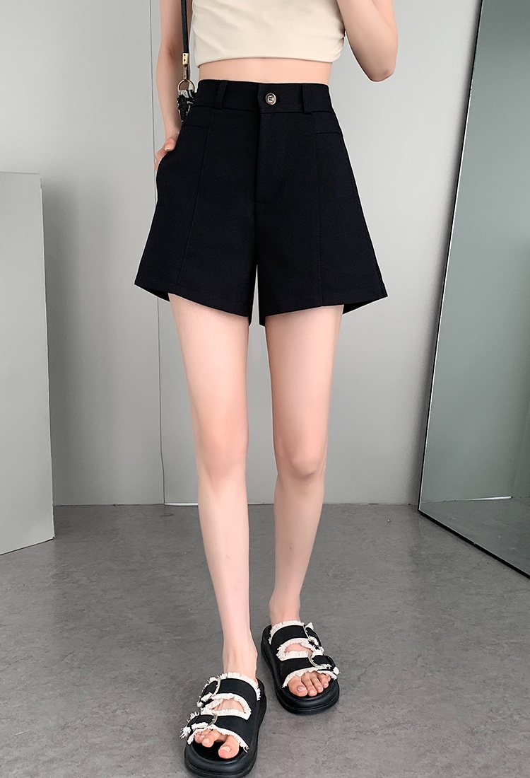 Summer gray business suit loose Casual shorts for women