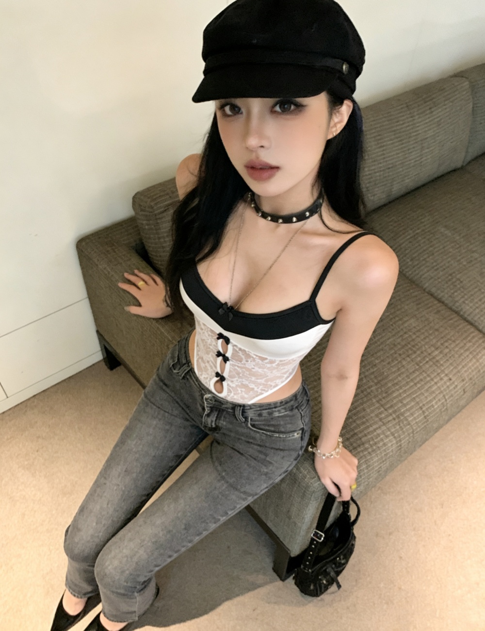 European style spicegirl leotard lace sexy tops for women