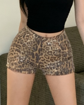 Elastic sequins spicegirl casual pants bar tight shorts