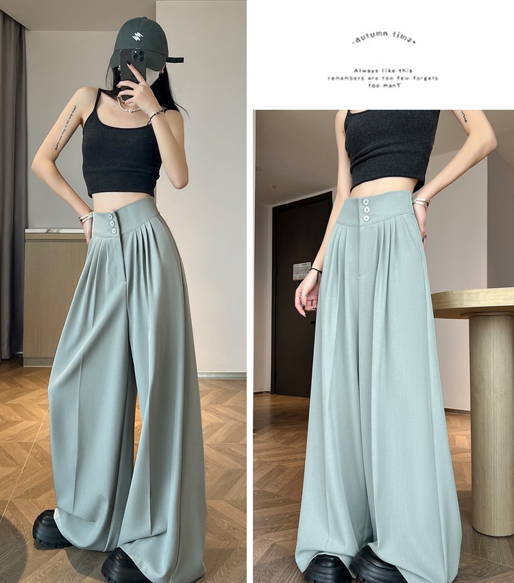High waist business suit summer pants for women