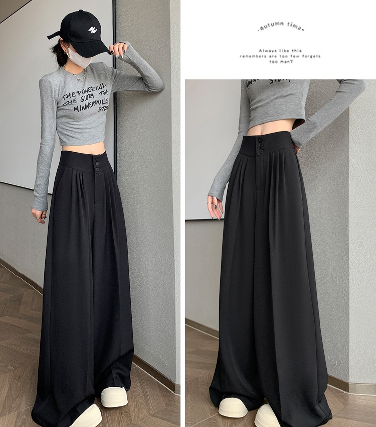 High waist business suit summer pants for women