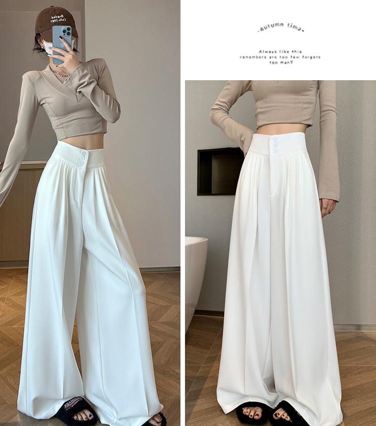 High waist business suit summer pants for women
