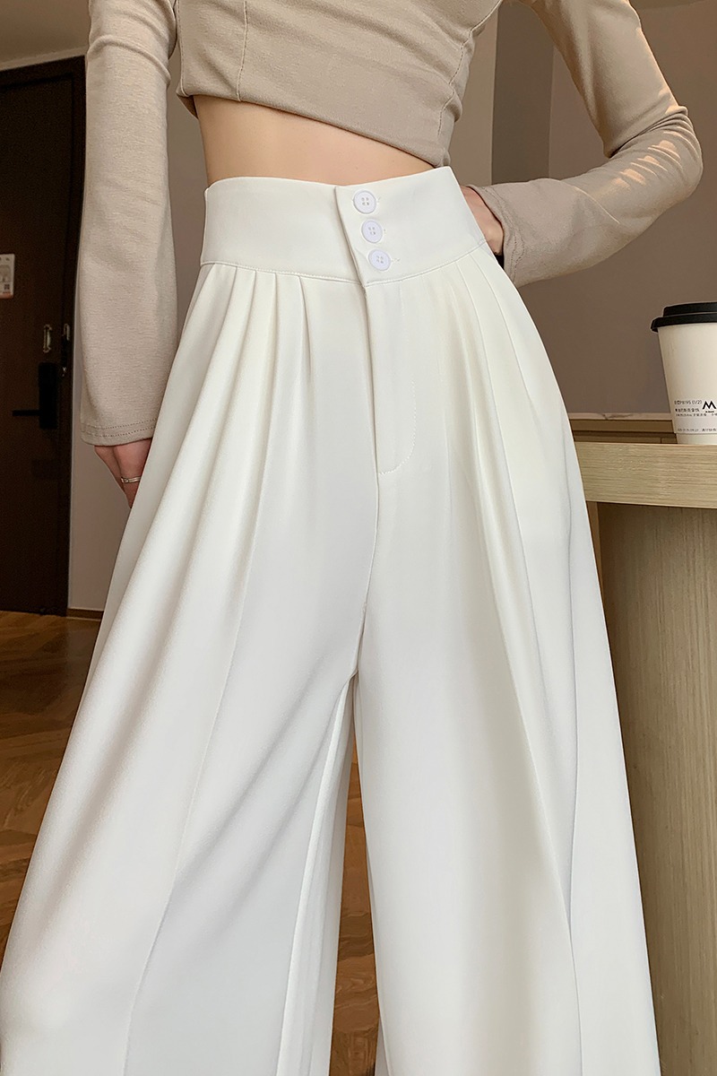 High waist business suit summer pants for women