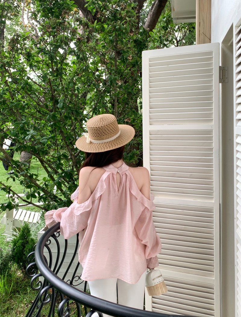 Long sleeve shirt halter small shirt for women