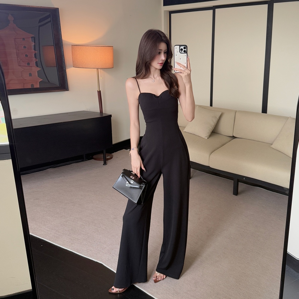 Free wide leg long pants slim detachable jumpsuit