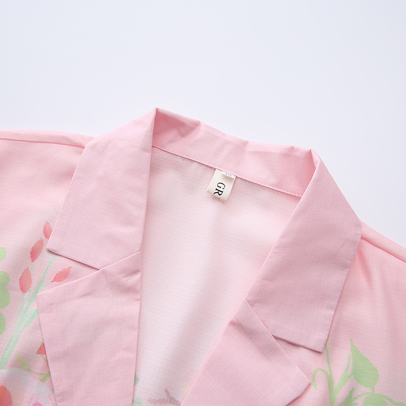 Long spring and summer painting flowers dress