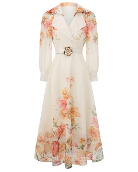 Flowers shirt spring and summer dress