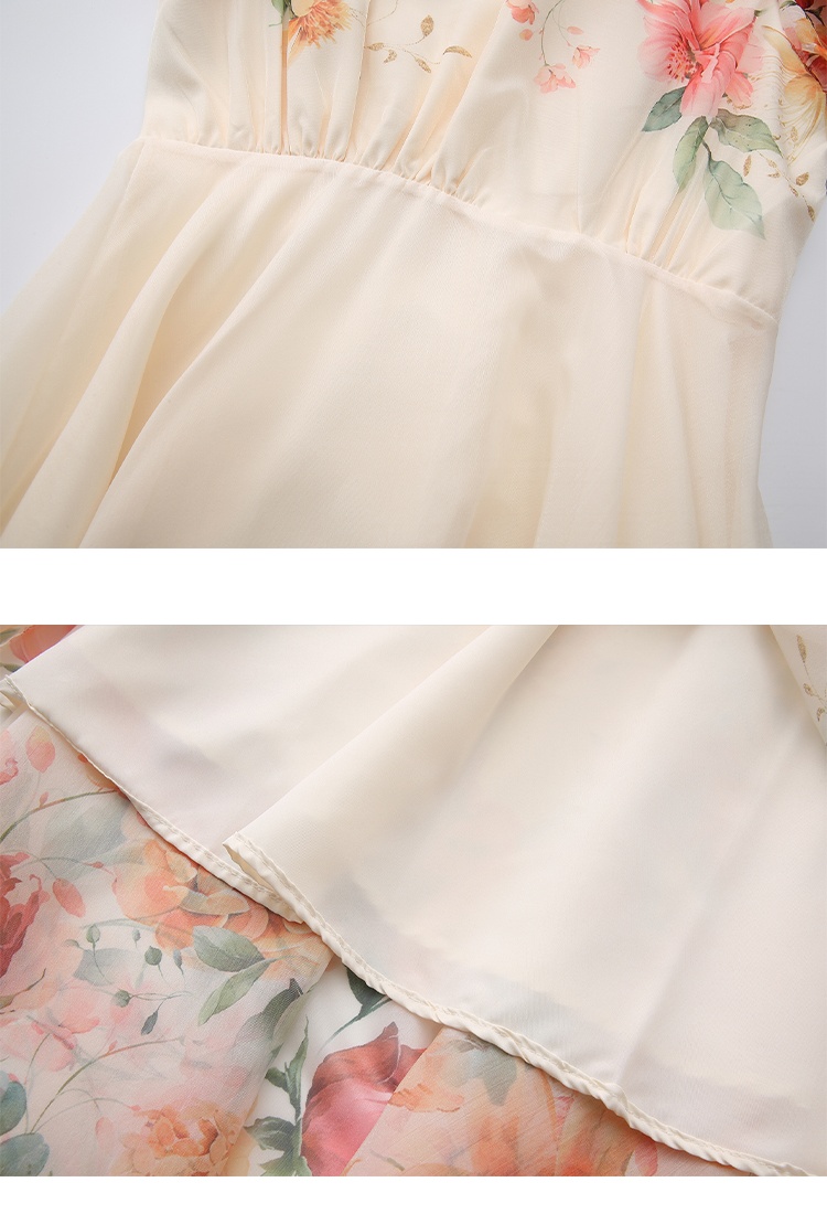 Flowers shirt spring and summer dress