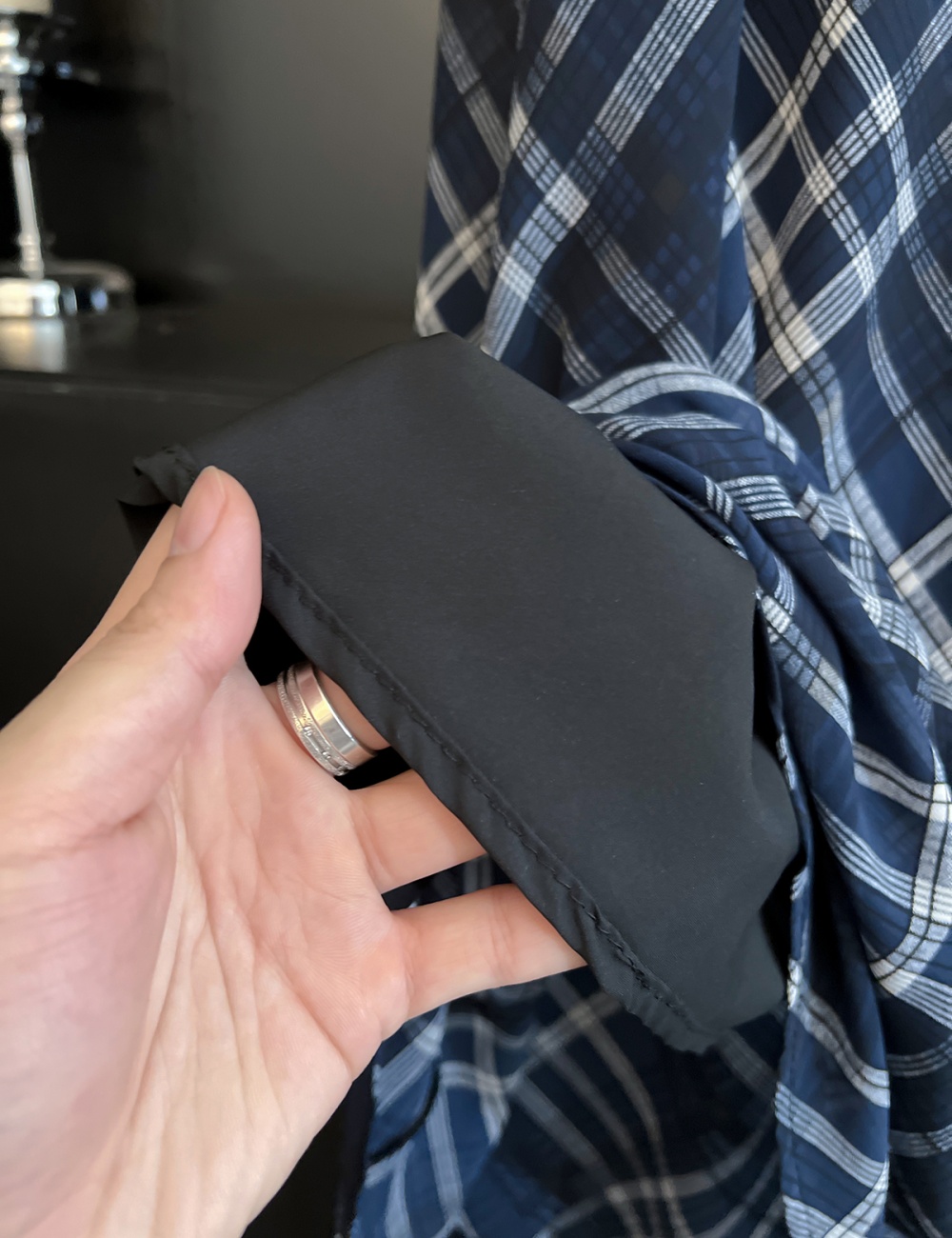 Plaid temperament skirt summer slim long skirt