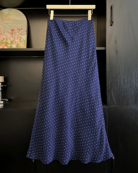 Printing slim summer light long drape loose mermaid skirt