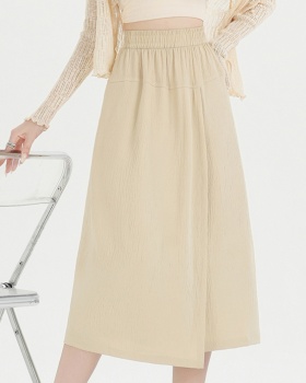 Wide leg drape culottes summer split skirt