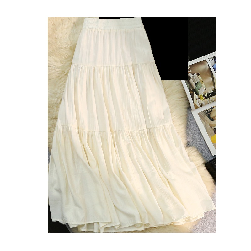 Spring and summer lady skirt high waist long dress for women