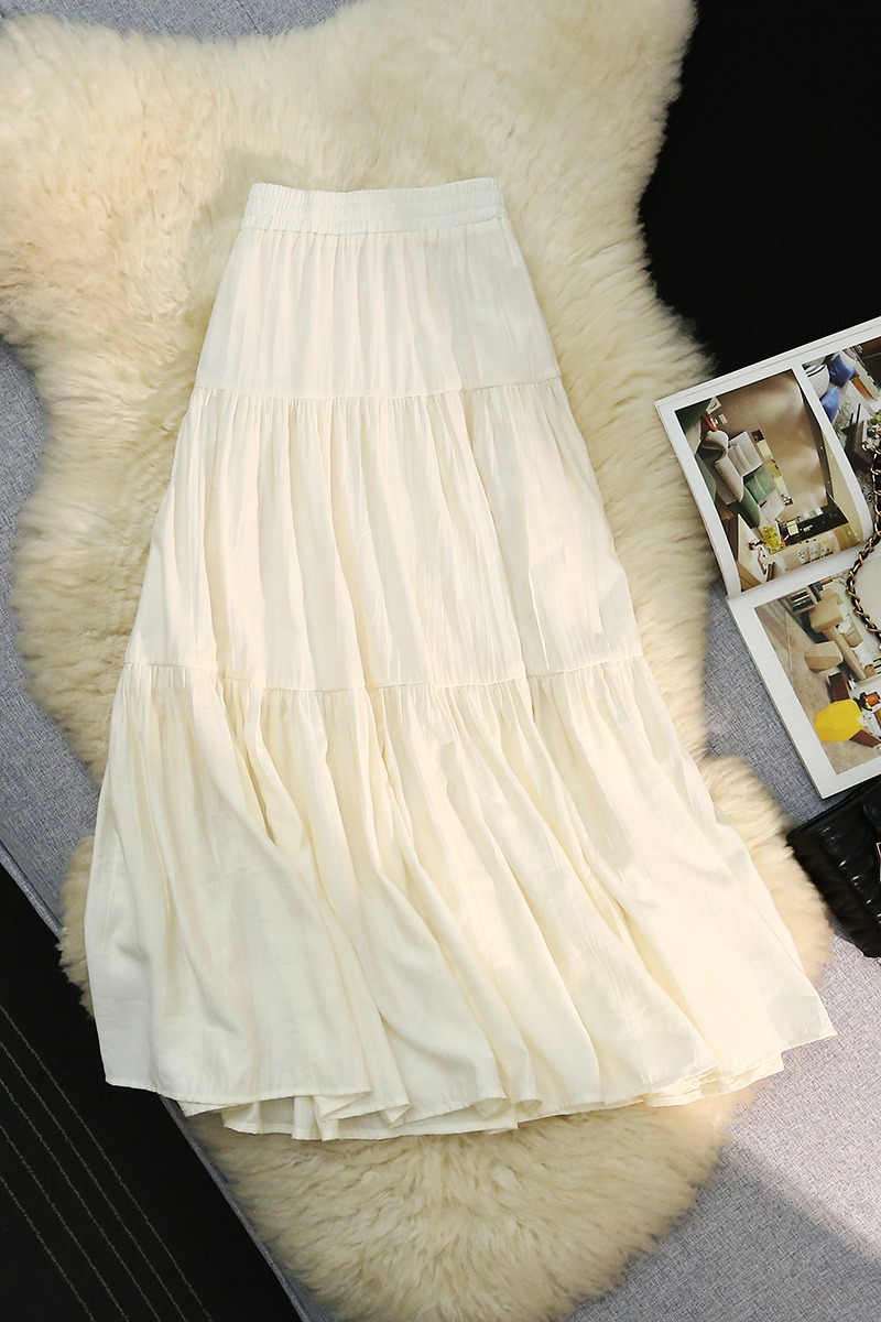 Spring and summer lady skirt high waist long dress for women