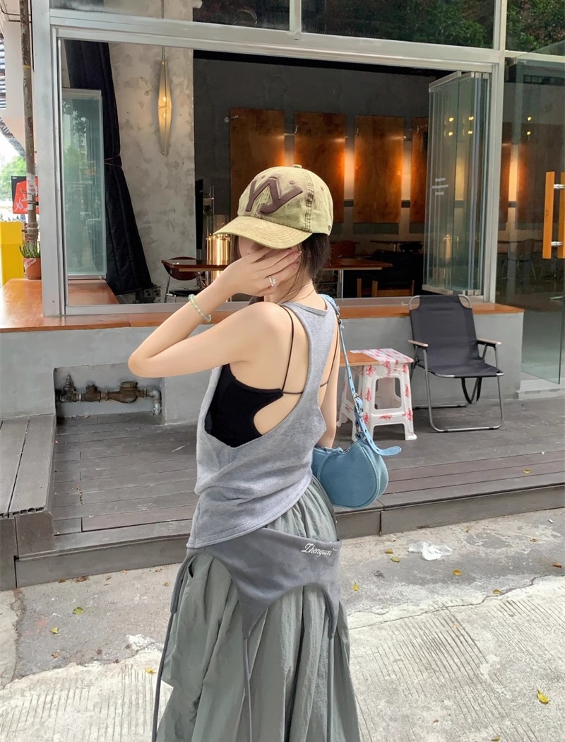 Spicegirl niche sling sleeveless halter tops for women