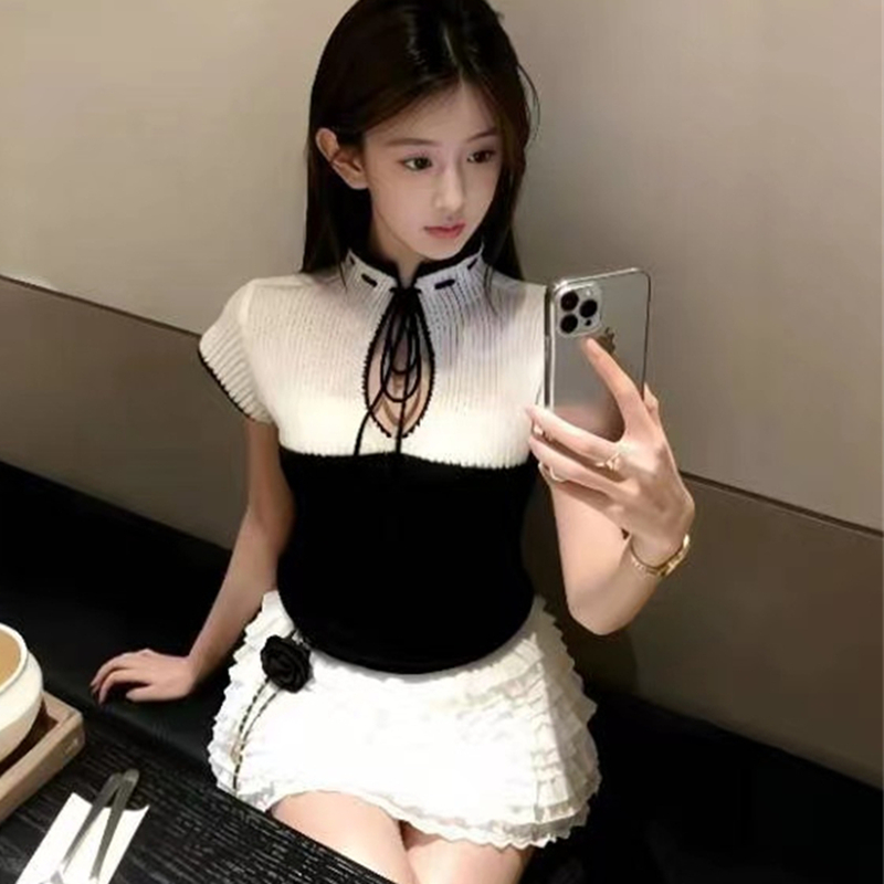 Spring and summer sweater spicegirl tops for women