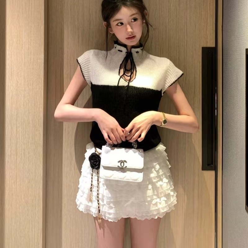 Spring and summer sweater spicegirl tops for women