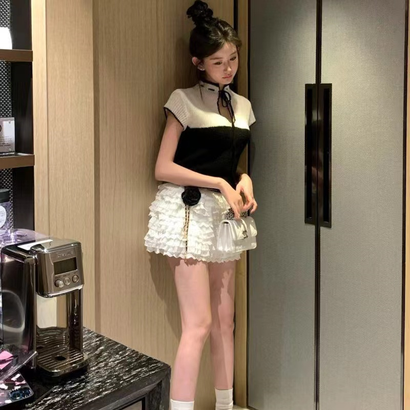 Spring and summer sweater spicegirl tops for women