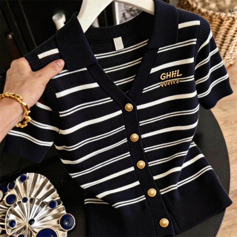 Summer Western style tops lapel sweater for women