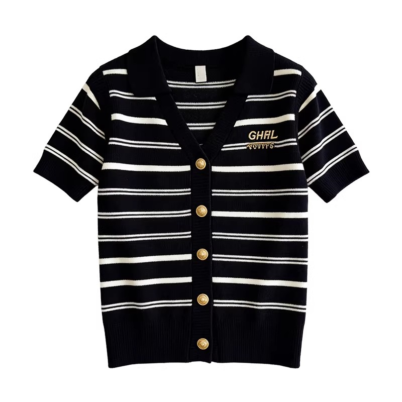 Summer Western style tops lapel sweater for women