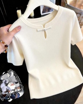 Spring and summer sweater Chinese style small shirt for women