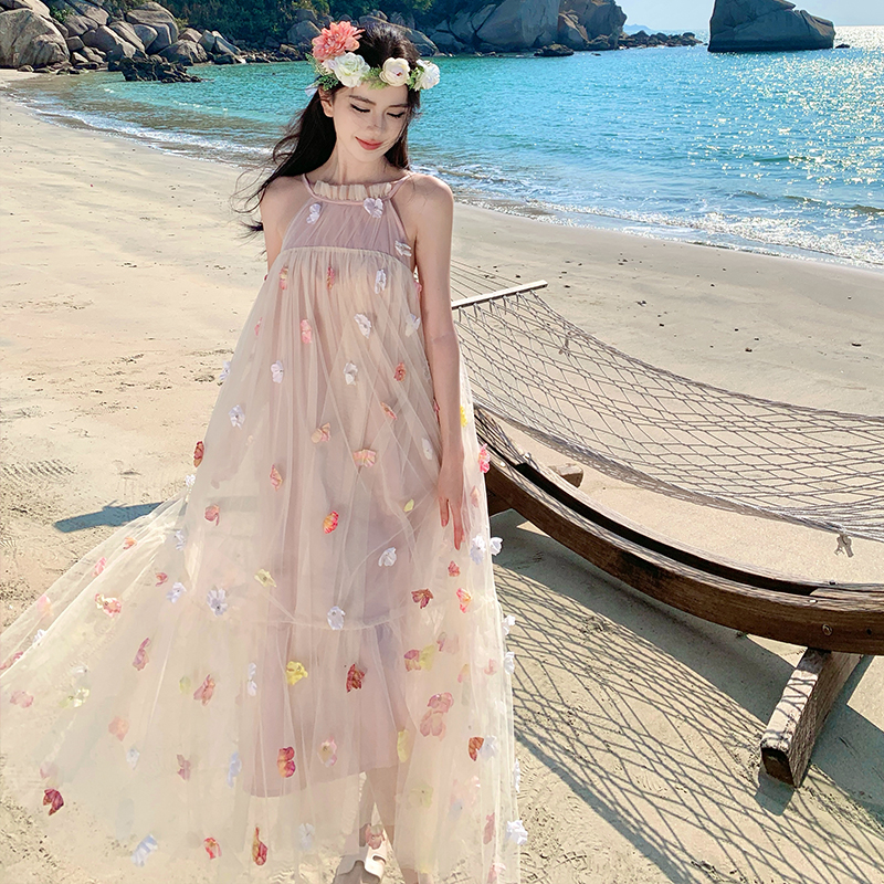 Stereoscopic dress summer long dress for women