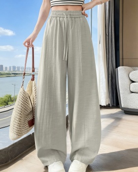 Lazy slim pants high waist sports wide leg pants for women