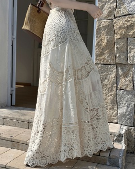 Hollow crochet long skirt long skirt for women