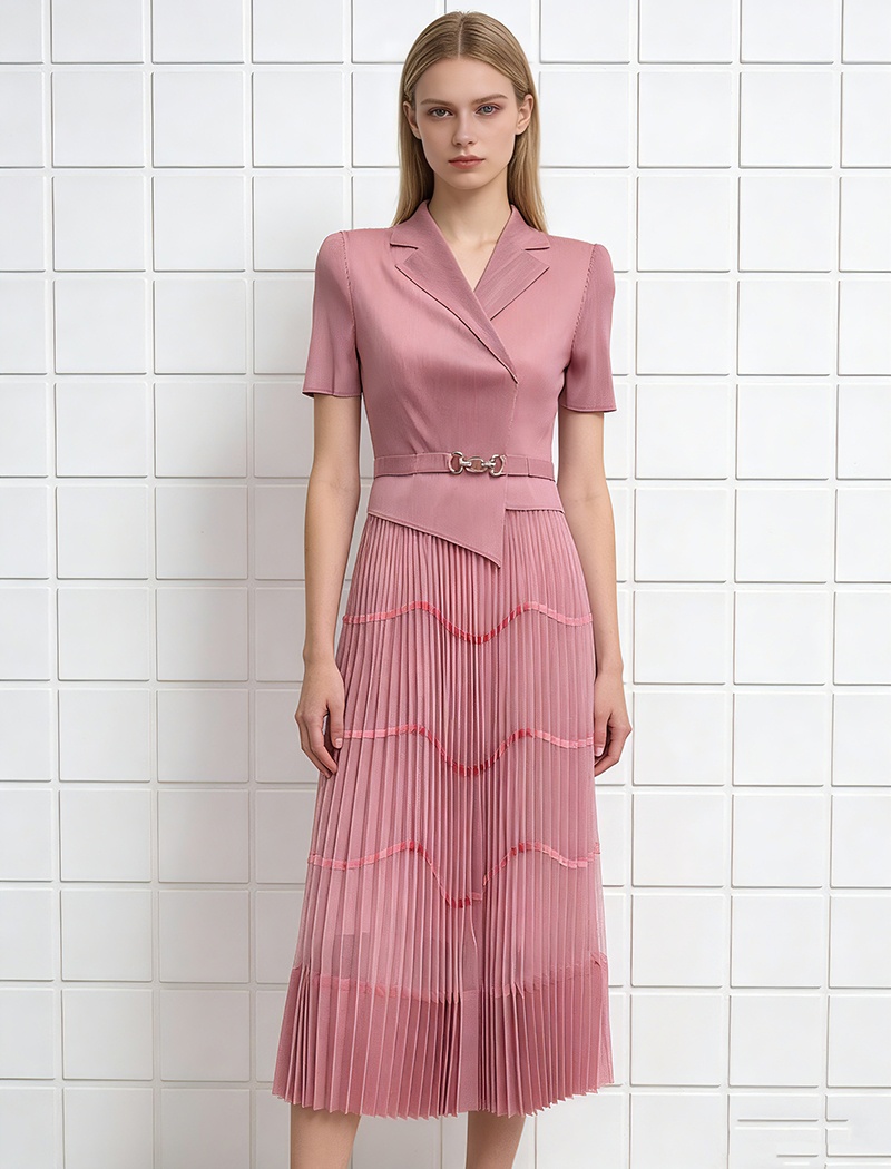 Lace elegant business suit large yard dress for women