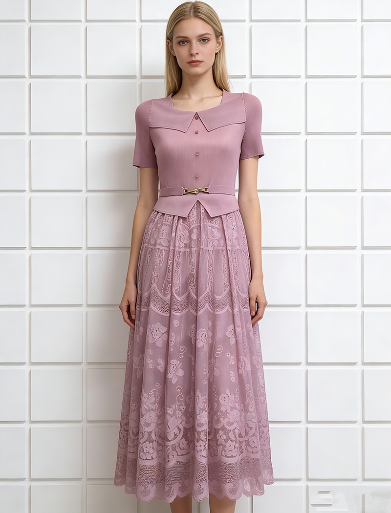 Commuting slim big skirt bandage large yard dress for women