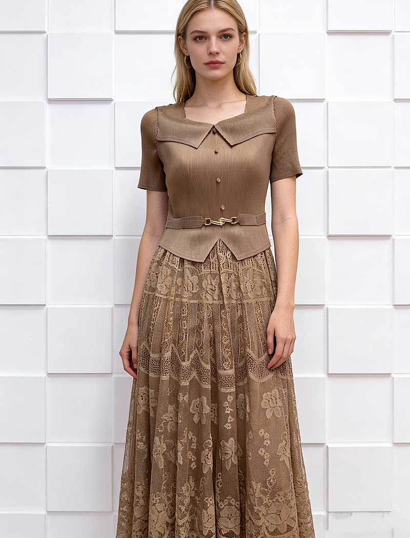 Commuting slim big skirt bandage large yard dress for women