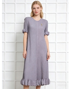 Large yard loose long dress fold dress for women