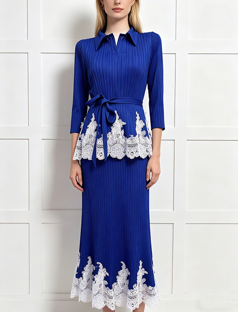 Pinched waist long sleeve formal dress bandage dress for women