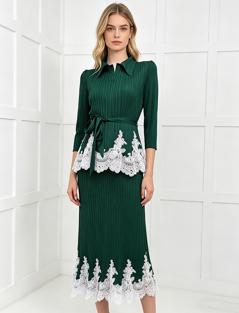 Pinched waist long sleeve formal dress bandage dress for women