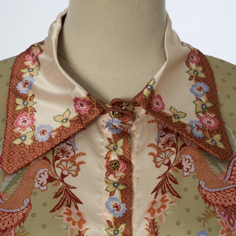 Spring long sleeve shorts satin vacation tops a set