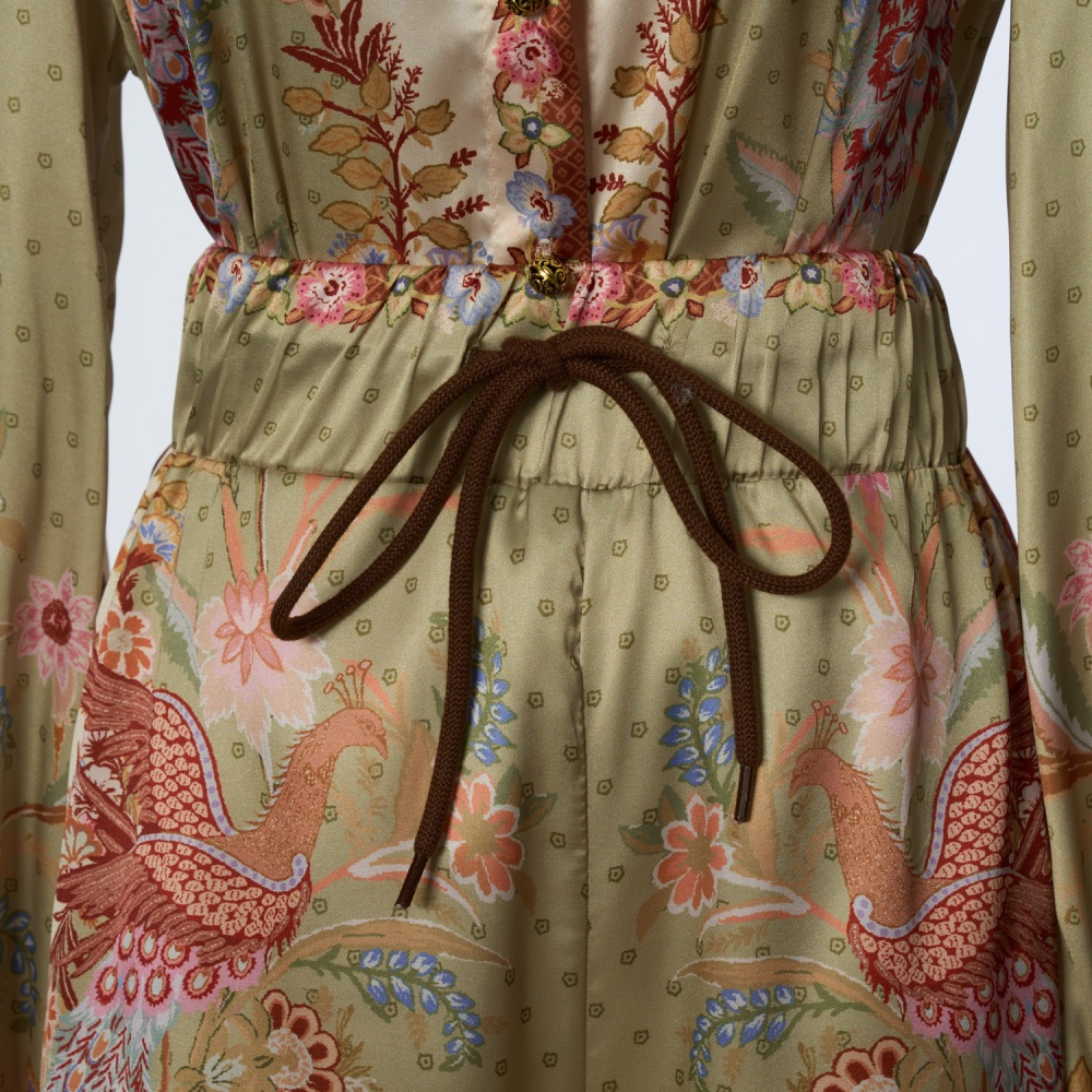 Spring long sleeve shorts satin vacation tops a set