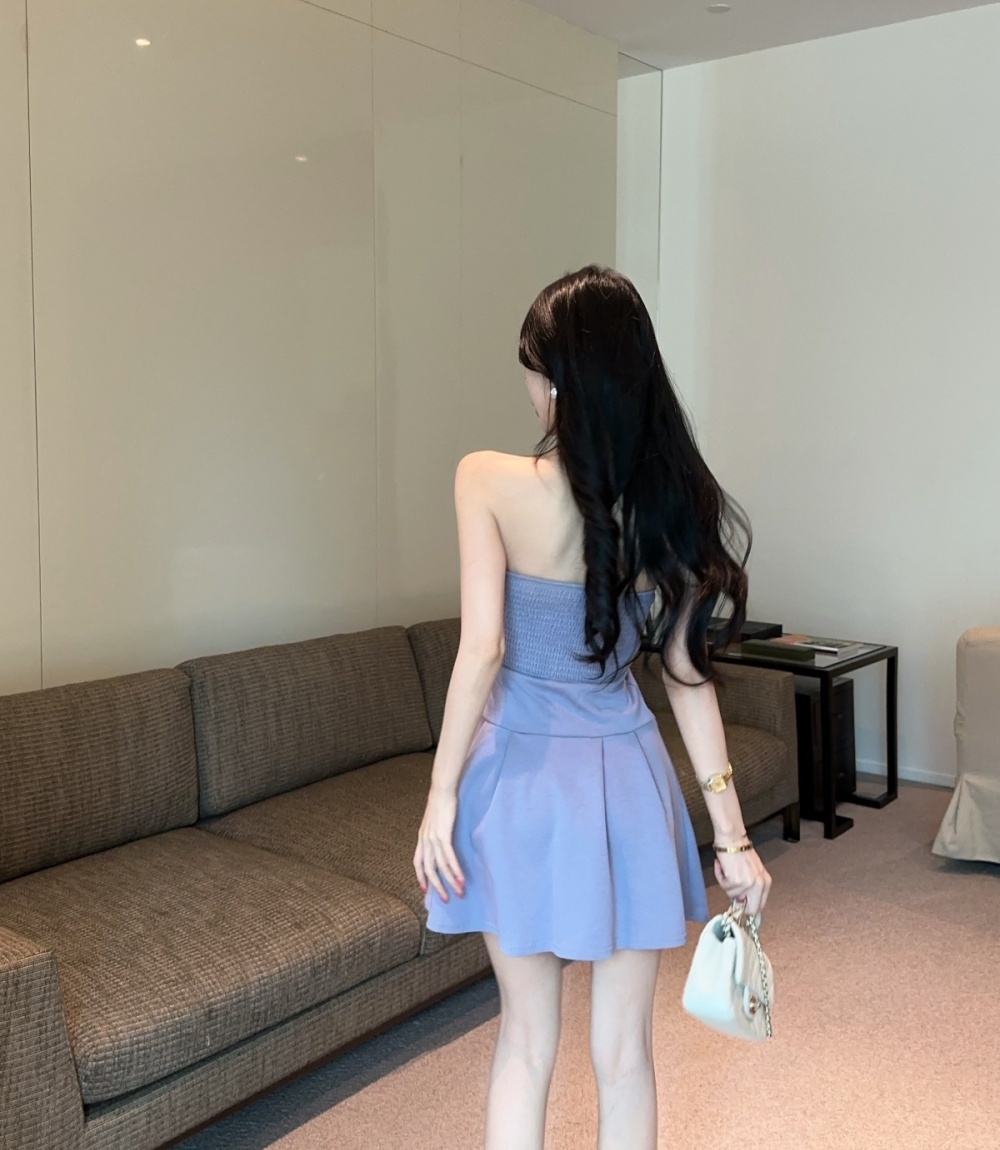 Wrapped chest spicegirl A-line summer T-back