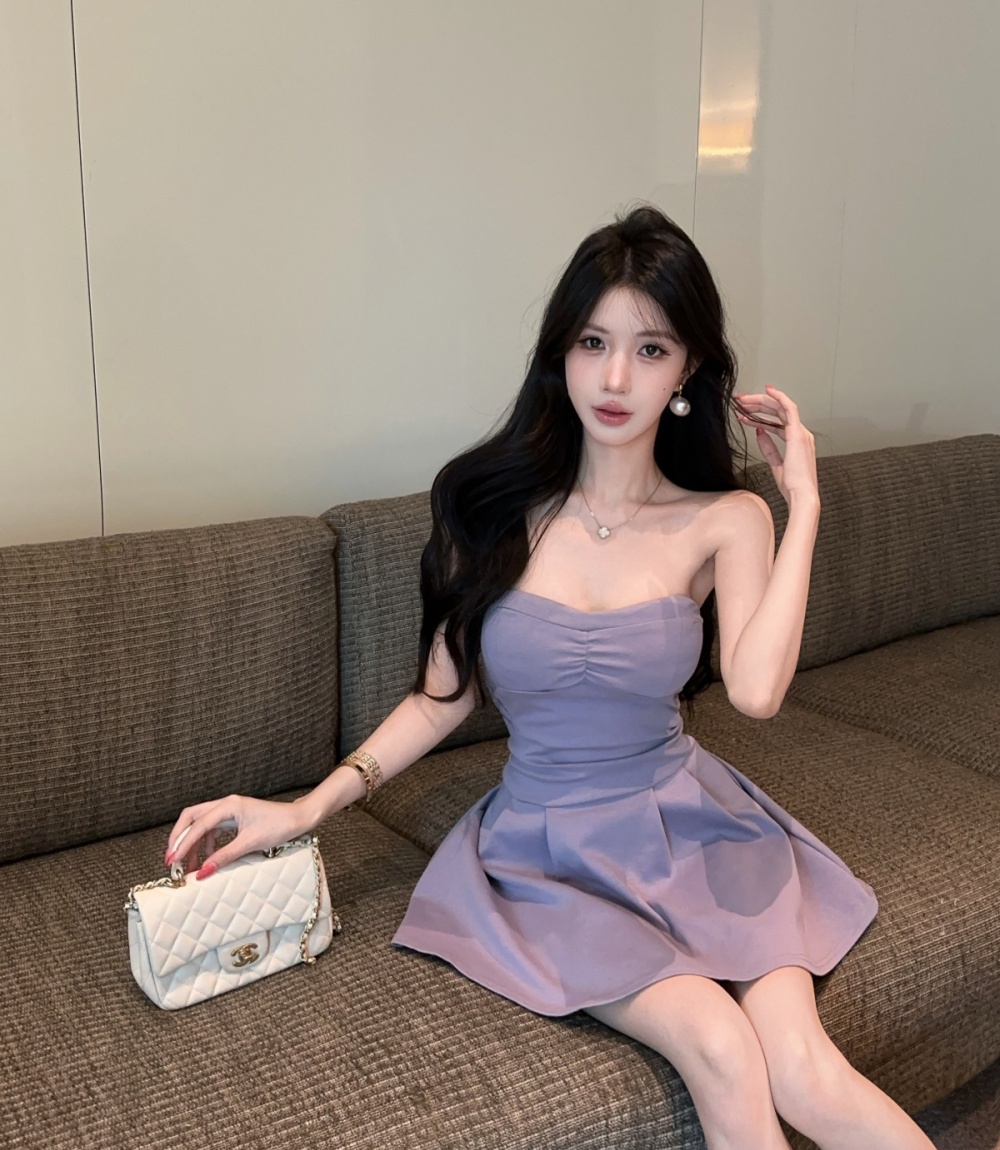 Wrapped chest spicegirl A-line summer T-back