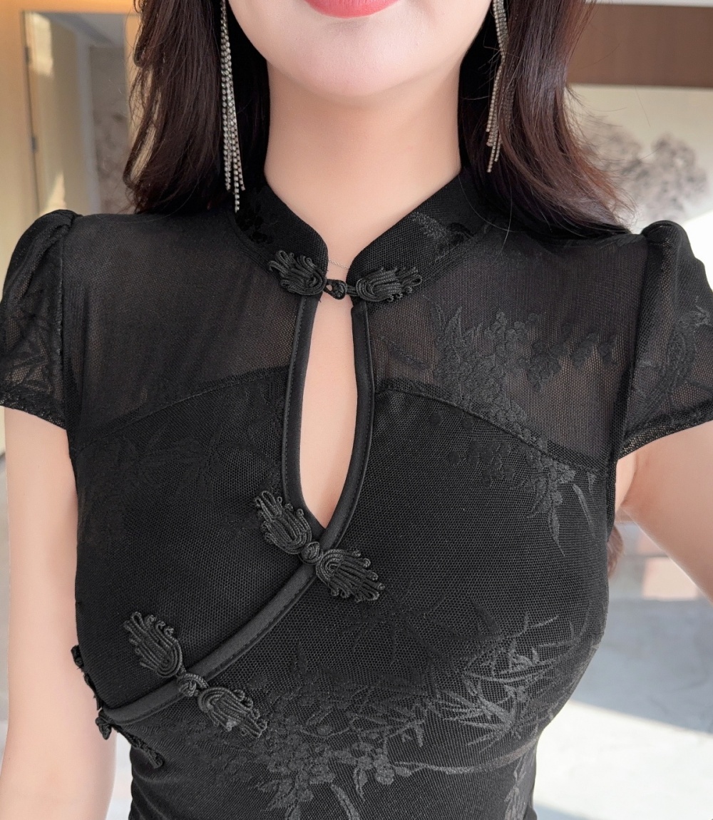 Long temperament slim dress