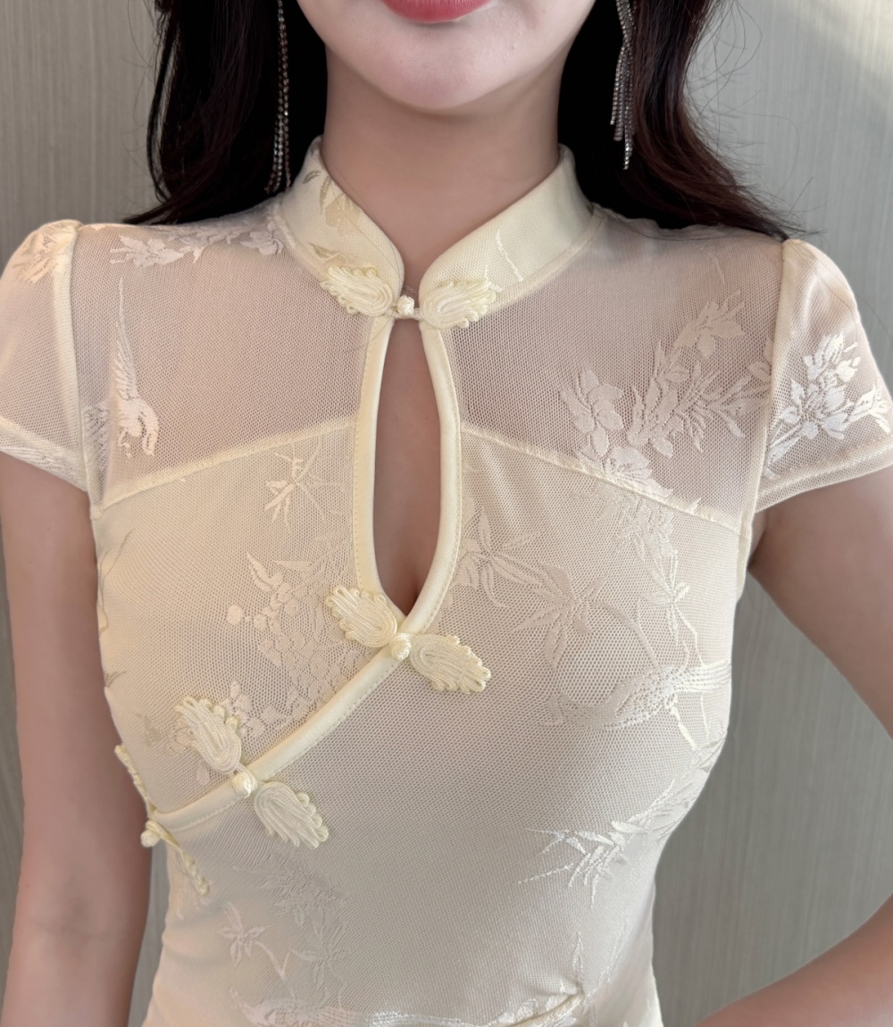 Long temperament slim dress