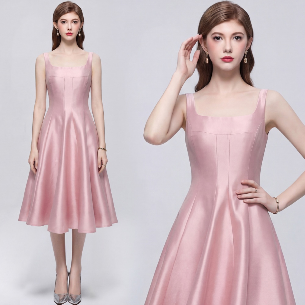 Sling France style Sexy underwear retro satin dress