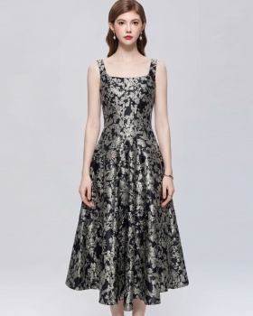 Slim sling France style dress satin simple Sexy underwear