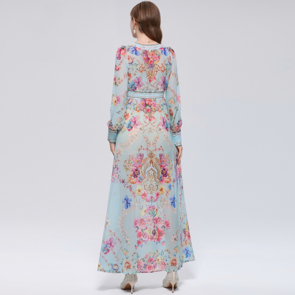 Frenum long dress big skirt dress for women