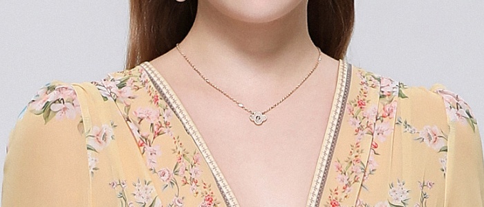 Court style long dress V-neck dress for women