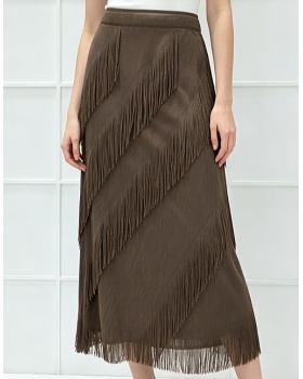 Commuting fold straight summer cake skirt for women