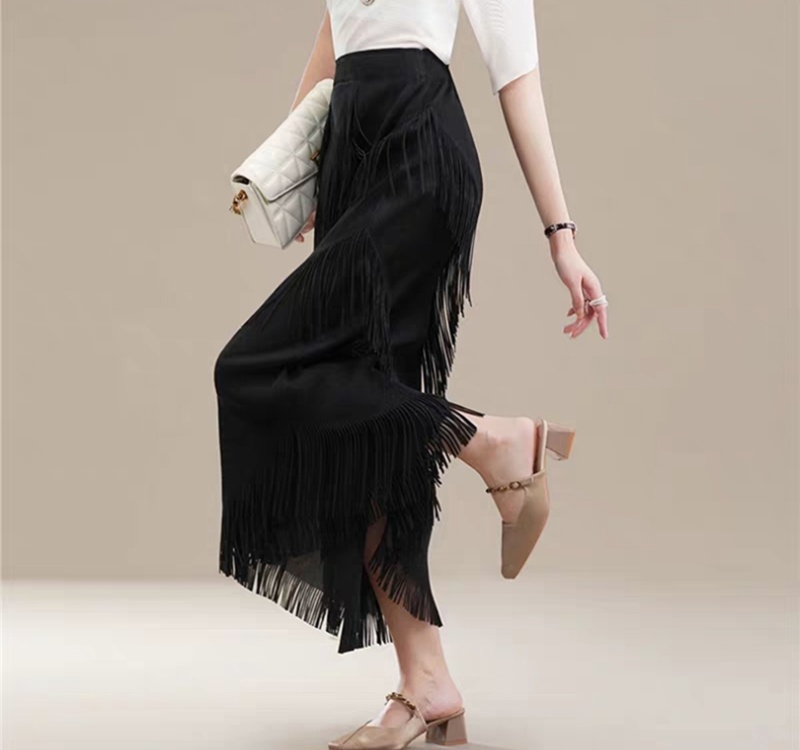 Commuting fold straight summer cake skirt for women