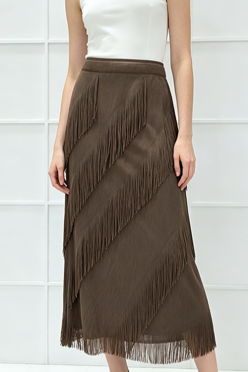 Commuting fold straight summer cake skirt for women