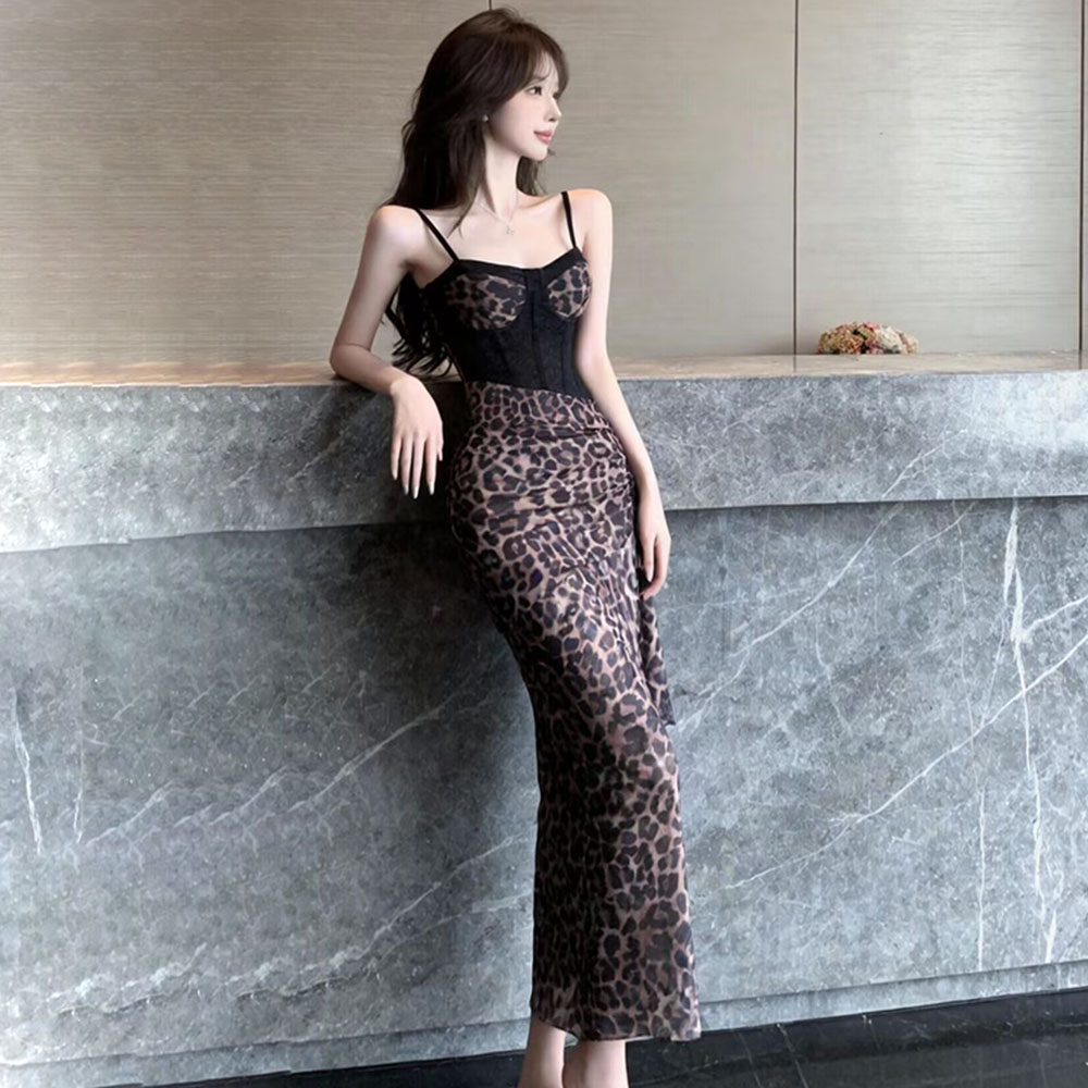 Slim sling formal dress spicegirl long dress